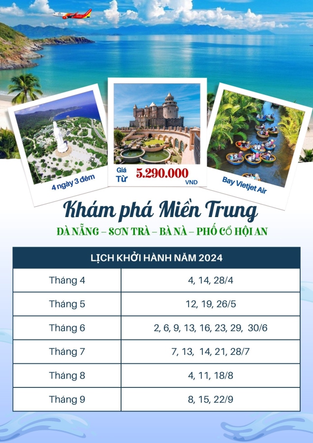 Hà Nội – Đà Nẵng – Sơn Trà – Bà Nà – Hội An 4n3đ