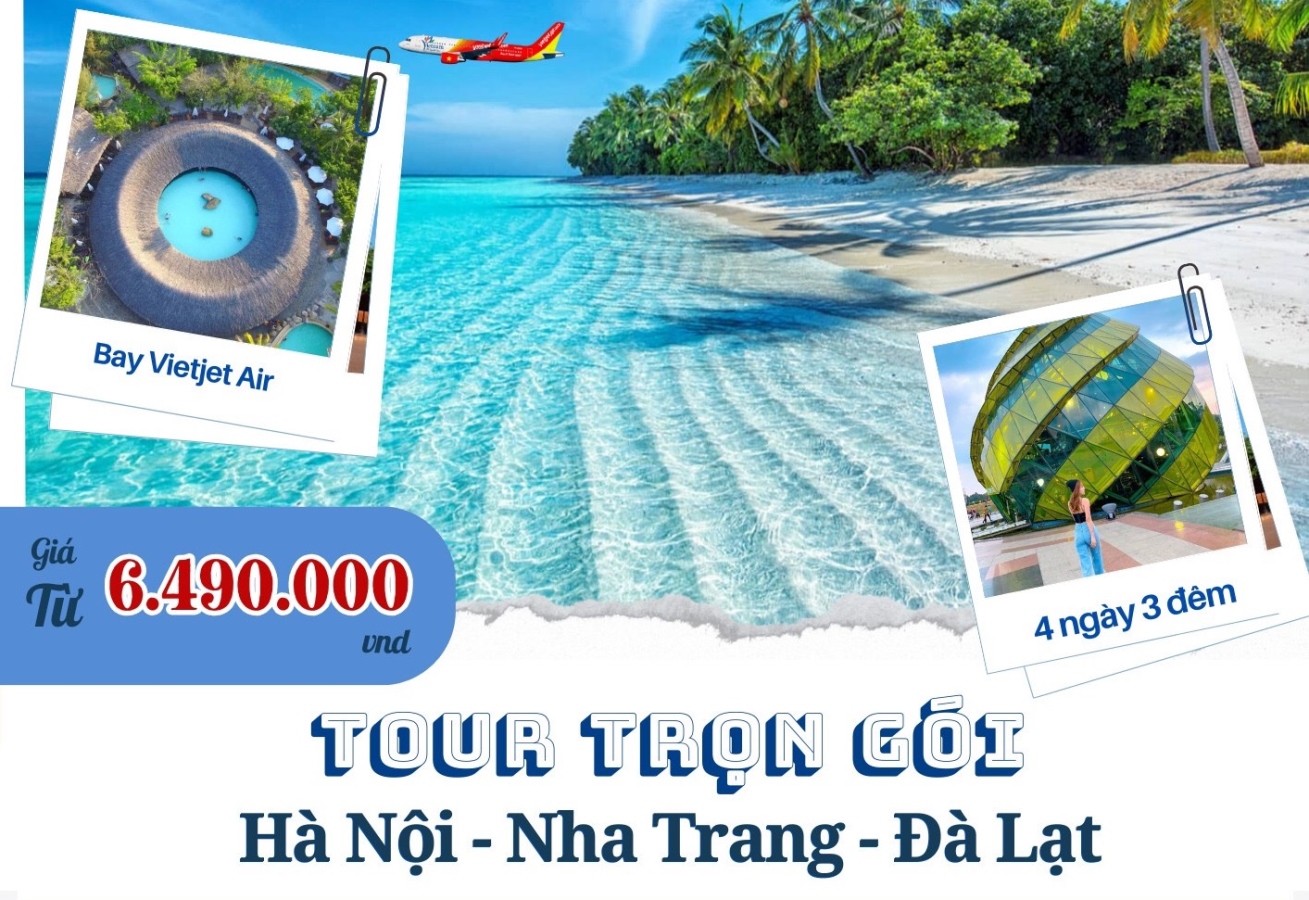 Hà Nội - Nha Trang - Đà Lạt - Hà Nội 4n3đ 