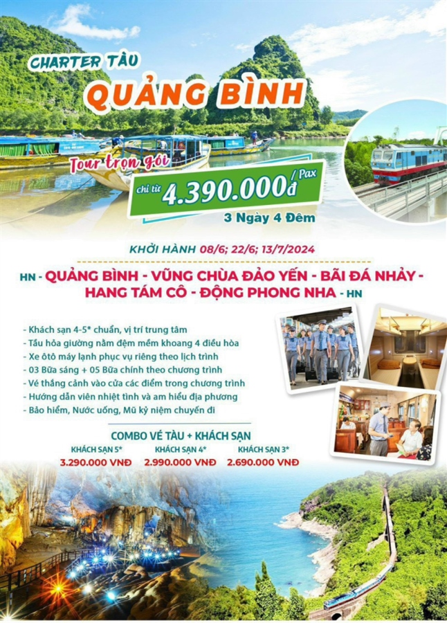 Tour du lịch Quảng Bình